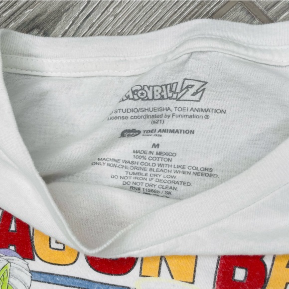 Dragonball z shirt sleeve t shirt white with logo size medium - Picture 3 of 4